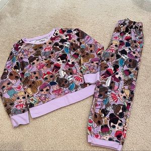 LOL girls matching pajama set size S (5/6)